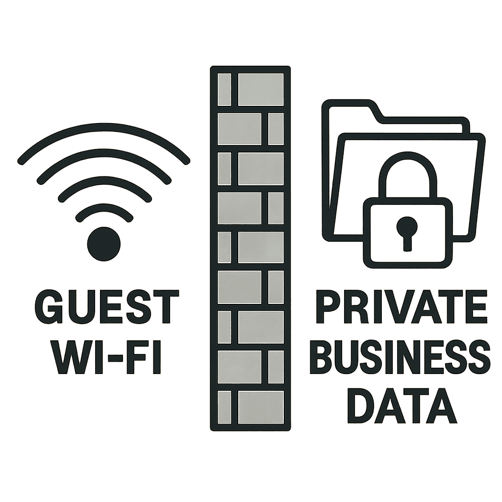 Guest wifi and private business data