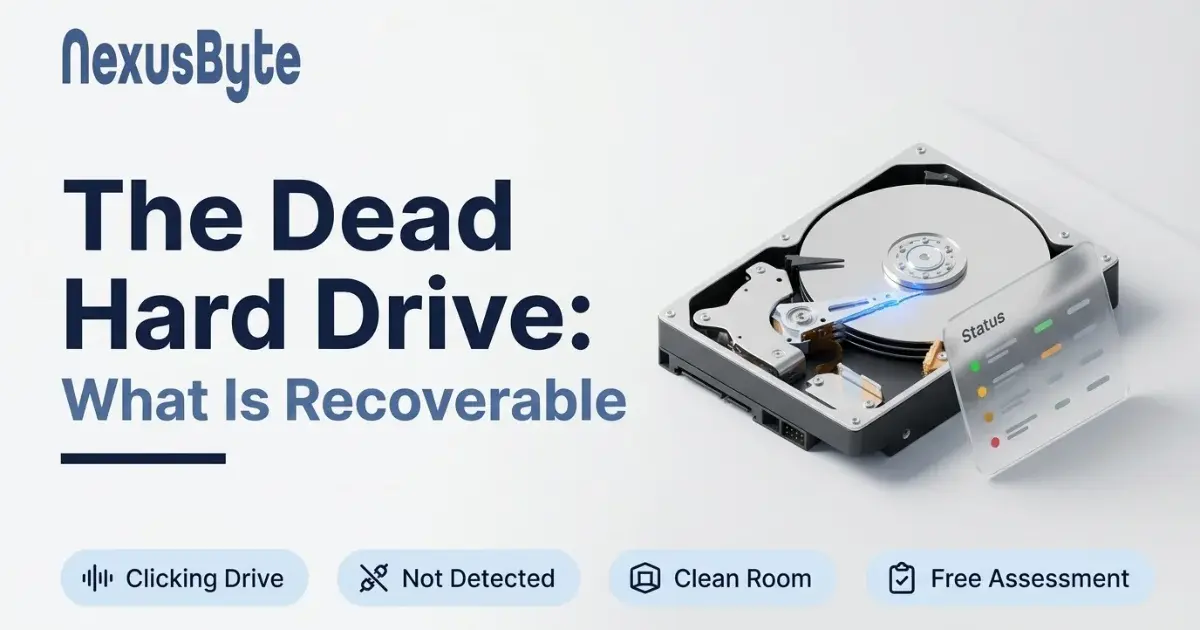 The Dead Hard Drive: What Is Recoverable and What Is Not