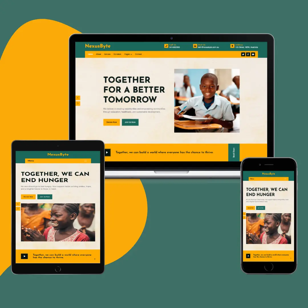 Image of Charity Website 2