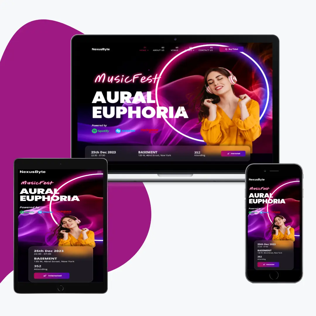 Image of Music Website