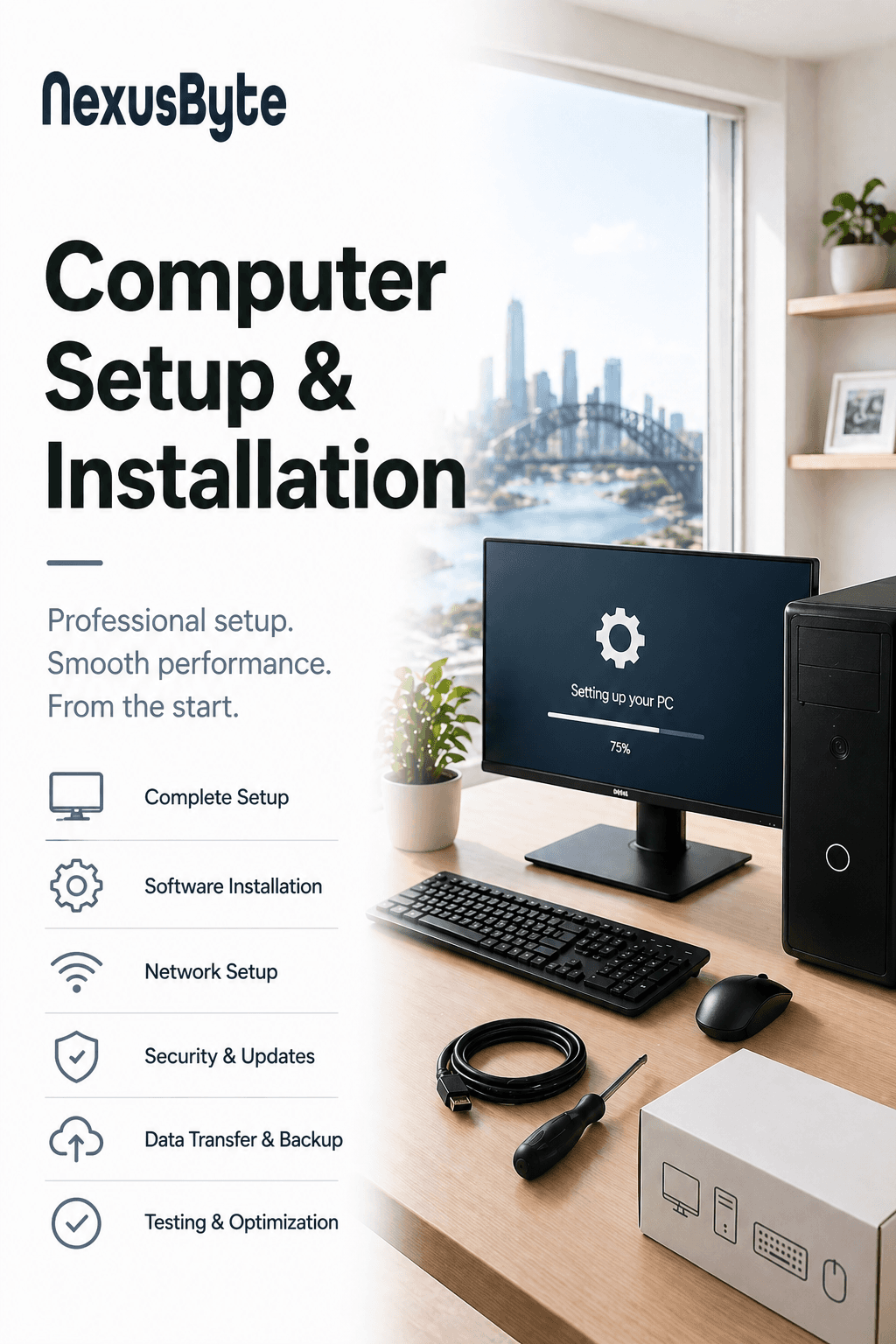 Computer Setup & Installation, New PC, Mac & Laptop Setup
