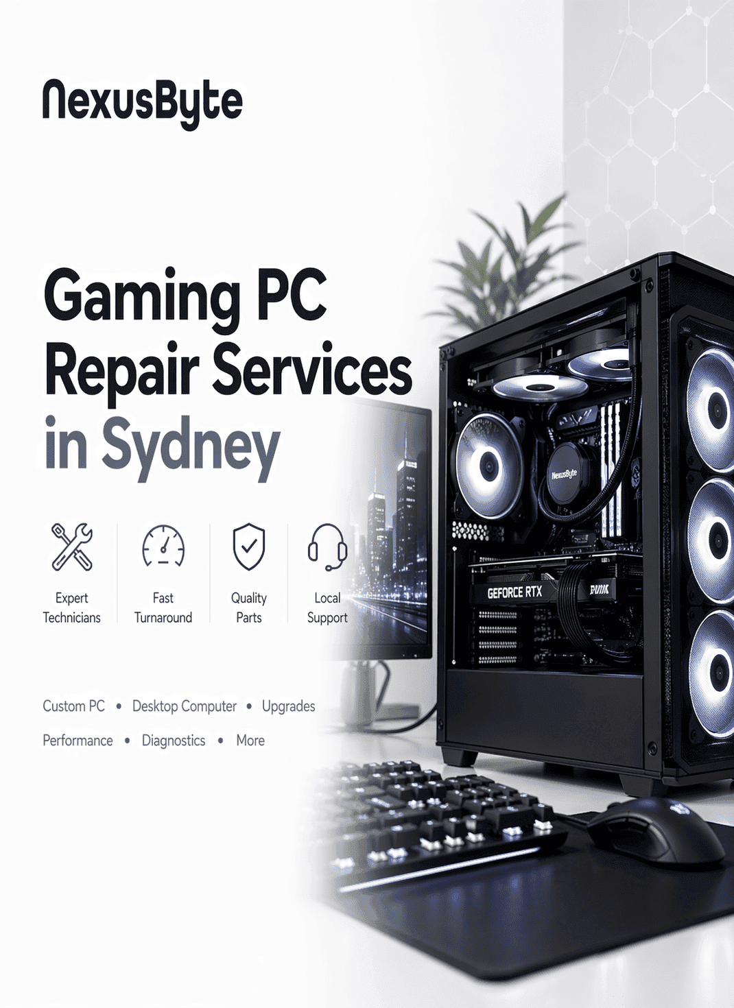 Gaming PC repair services in Sydney