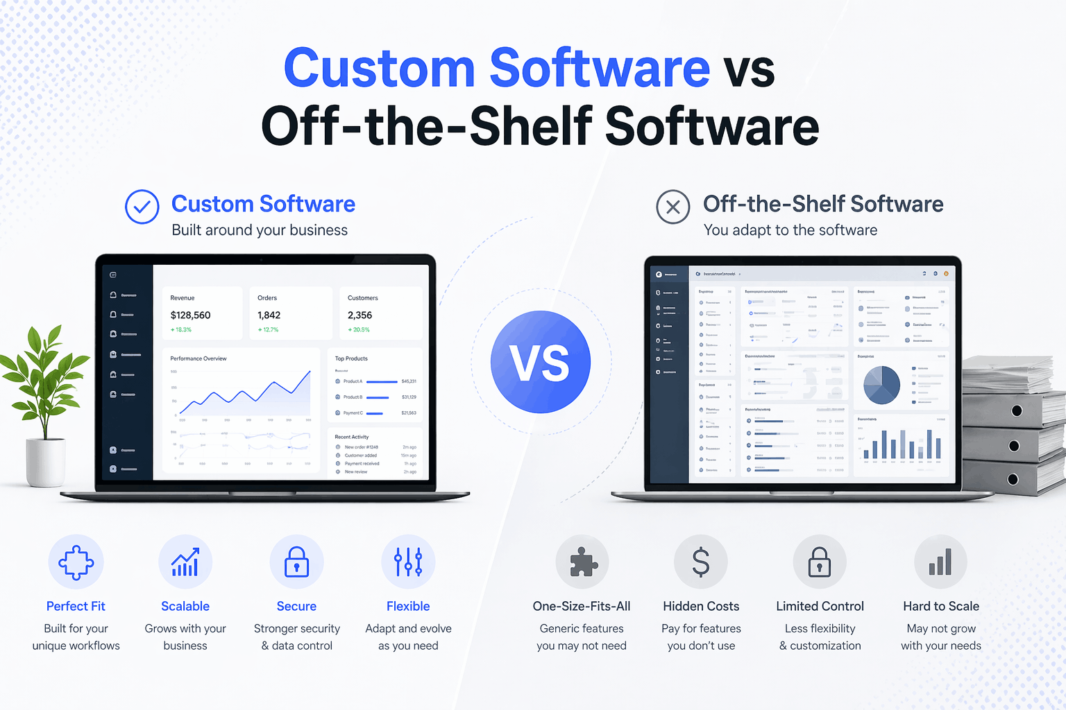 Custom software vs off-the-shelf software
