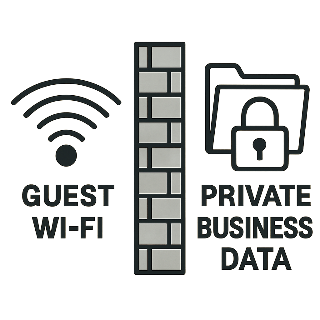 Guest wifi and private business data